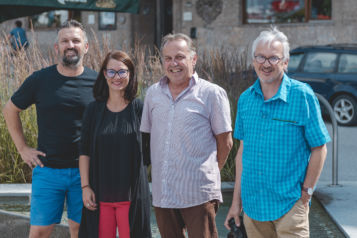 Auf dem Bild v.l.n.r.: Markus Geisl, Kathrin Lederer, Stefan Obwaller und Wolfgang Schwaiger.