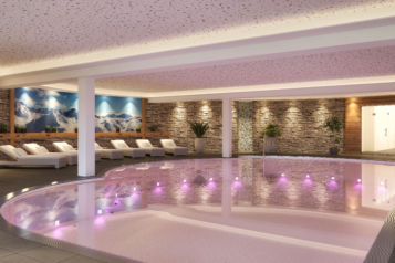 Nach der aktiven Zeit im Freien erwartet die Gäste im ADAPURA eine rund 1.000 m² große Wellnesslandschaft samt Hallenbad, Saunen und Außenpool.