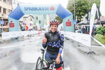 Die Deutsche Nadine Gill vom Team Lulu5 war die schnellste Dame beim Rennen.