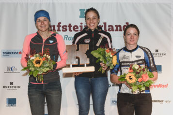 Auf dem Bild v.l.n.r.: Gabriela Erharter (2. Platz), Nadine Gill (1. Platz) und Isabell Vogel (3. Platz)