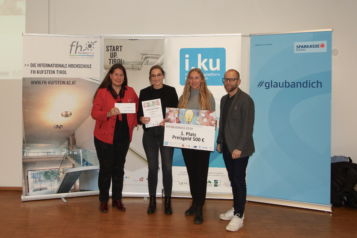 Carla Wittemann freut sich über Platz 1 und das Preisgeld, dass sie und ihr Projektpartner Jan-Patrick Teichmann für die Weiterführung der Geschäftsidee gezielt einsetzen werden.