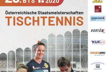 Am Samstag, den 29. Februar und am Sonntag, den 1. März 2020 finden die 90. Tischtennis-Staatsmeisterschaften in der Kufstein Arena statt. 