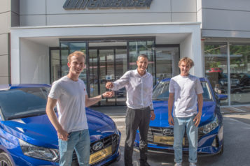 Auf dem Bild vl.l.n.r.: Maximilian Prosser, Gerald Unterberger und Raphael-Alexander Steiner.