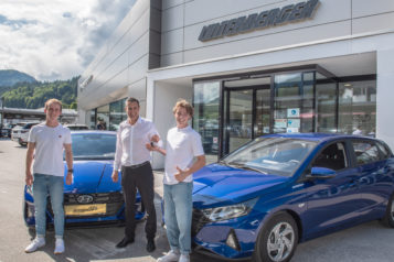 Auf dem Bild vl.l.n.r.: Maximilian Prosser, Gerald Unterberger und Raphael-Alexander Steiner.