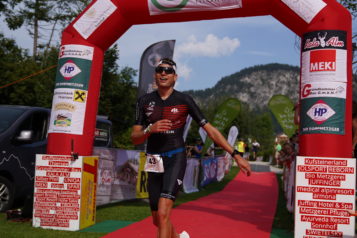 Simon Huckestein aus Deutschland ging im Kurz-Triathlon als Schnellster über die Ziellinie. 