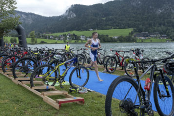 Der Start- und Zielbereich sowie die Wechselzone befinden sich beim Strandbad Thiersee. 