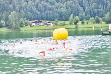 Geschwommen wurde im Thiersee. 