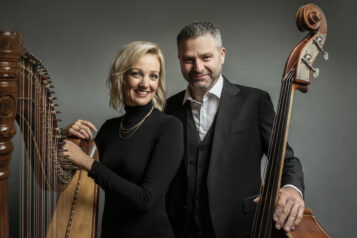 Katrin (Harfe, Hackbrett) und Werner Unterlercher (Bass, Gitarre).
