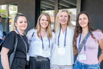 Das erfolgreiche Team der Transportex GmbH Ebbs freute sich über die zahlreichen Gäste - v.l.n.r.: Kathrin Auer, Miriam Weiss, Evelyn Luderer und Desiree Wäger