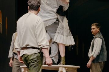 Mitreißend: Astrid Egger und Philipp Bratschko in einer Tanzsequenz aus „Der Mann von La Mancha“.