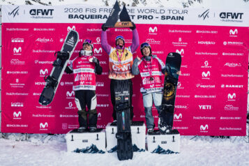 Snowboard Herren: Rivera (SUI) legt beim Saisonauftakt die Messlatte hoch (Mitte).
