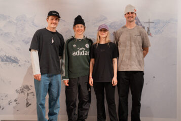 Hoffen auf eine baldige Entscheidung, an welchem Tag der Wettbewerb stattfindet: Valle, Lena, Sarah und Max (v.li.)