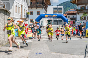 Voller Laufeinsatz der Kids beim KidsTrail. Eine Runde ging über 200 Meter.