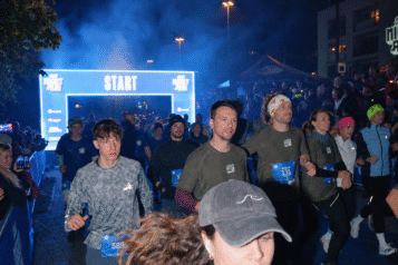 Stimmungsvolle Straßen: Beim Soda Zitron Nightrun zieht vor allem der Community Gedanke viele TeilnehmerInnen an. 